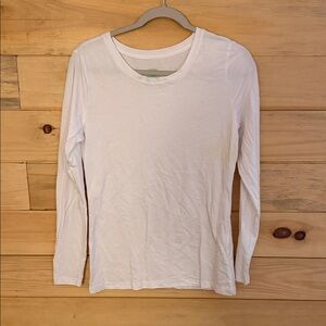 Healing Hands Classic White Long Sleeve Top
